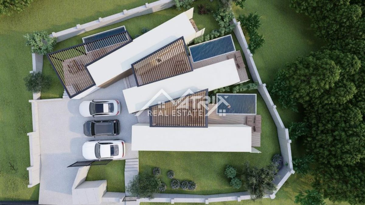 Marčana okolica, Modularna hiša z bazenom in teraso