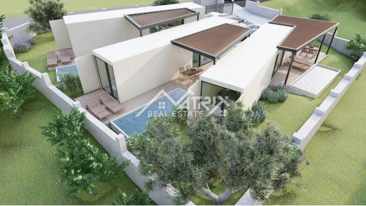 Marčana okolica, Modularna hiša z bazenom in teraso