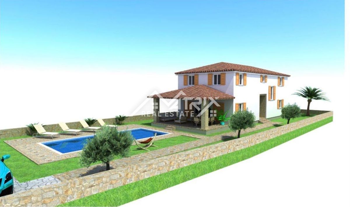 Okolica Barbana, gradbena parcela s projektom