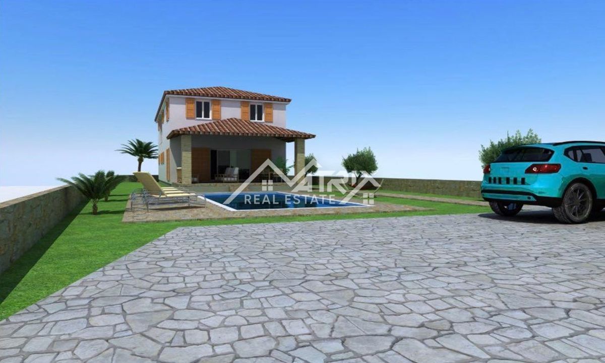 Okolica Barbana, gradbena parcela s projektom