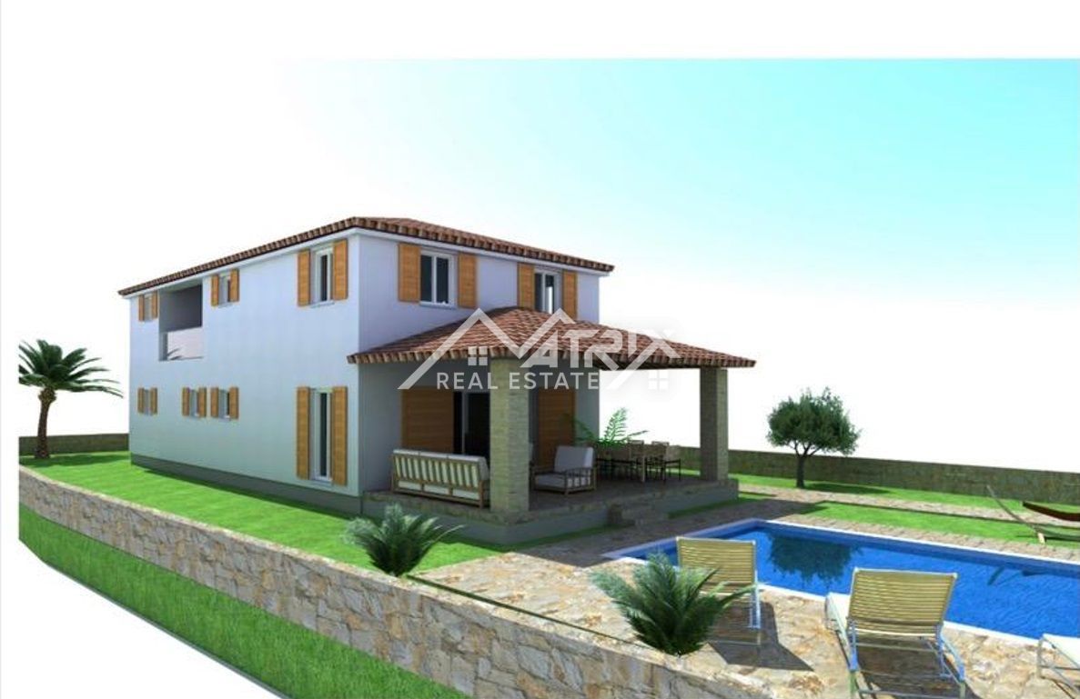 Okolica Barbana, gradbena parcela s projektom
