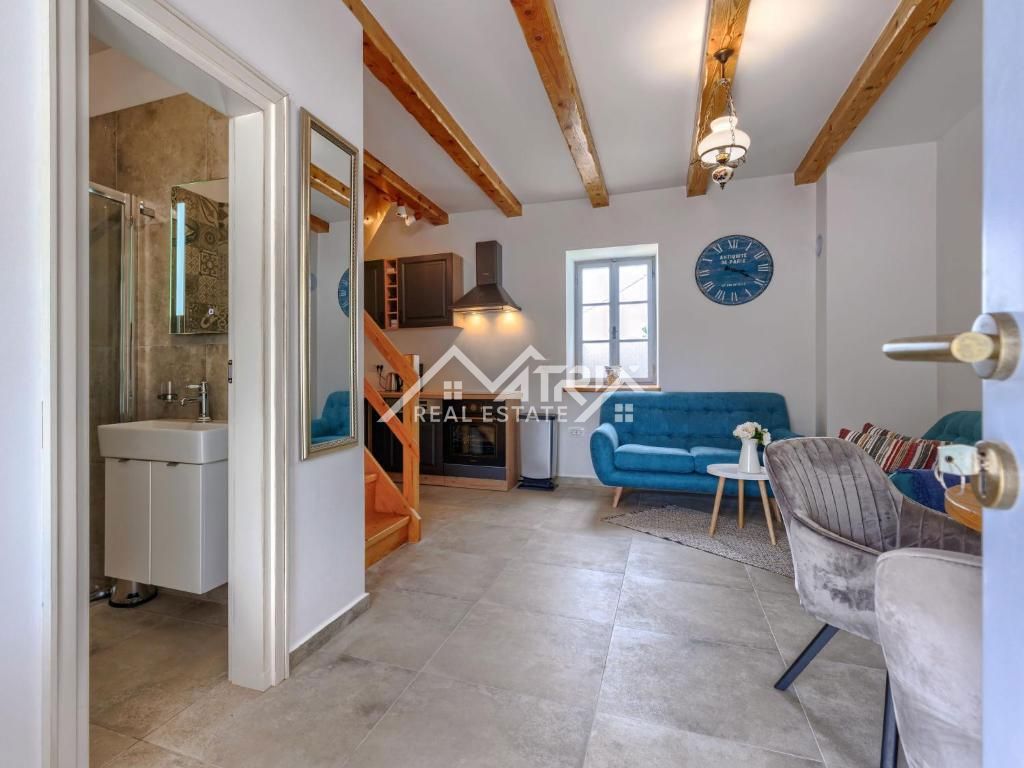 Poreč okolica, vrstna kamnita hiša z jacuzzijem