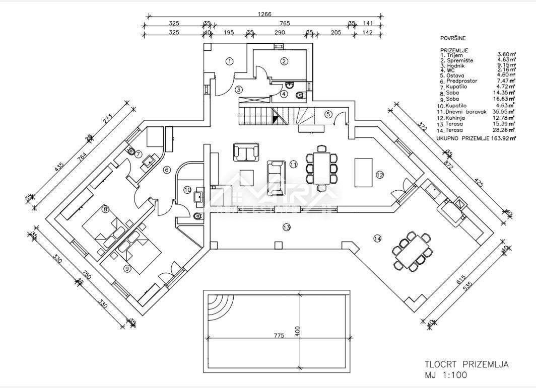 Svetvinčent, gradbena parcela s projektom