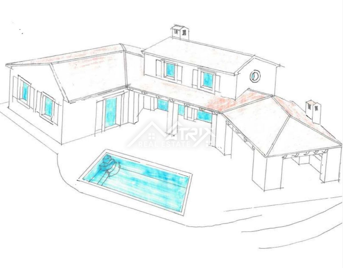 Svetvinčent, gradbena parcela s projektom