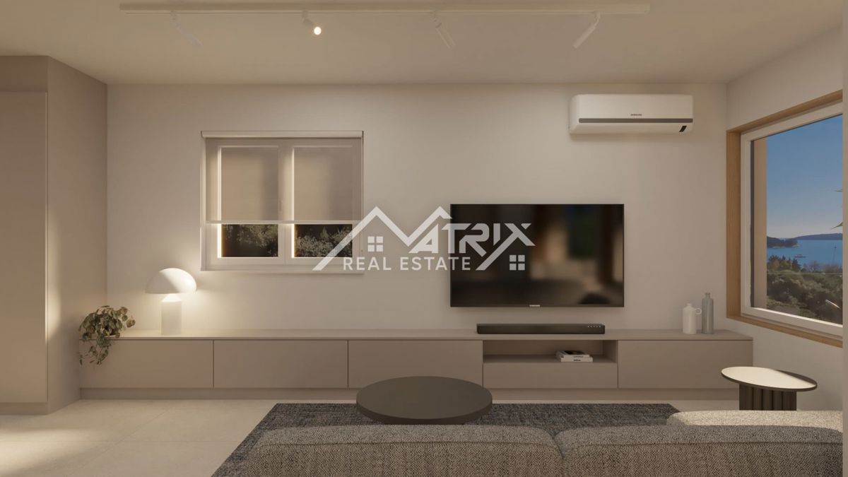 Medulin, penthouse s panoramskim razgledom, prvi vrsti do morja