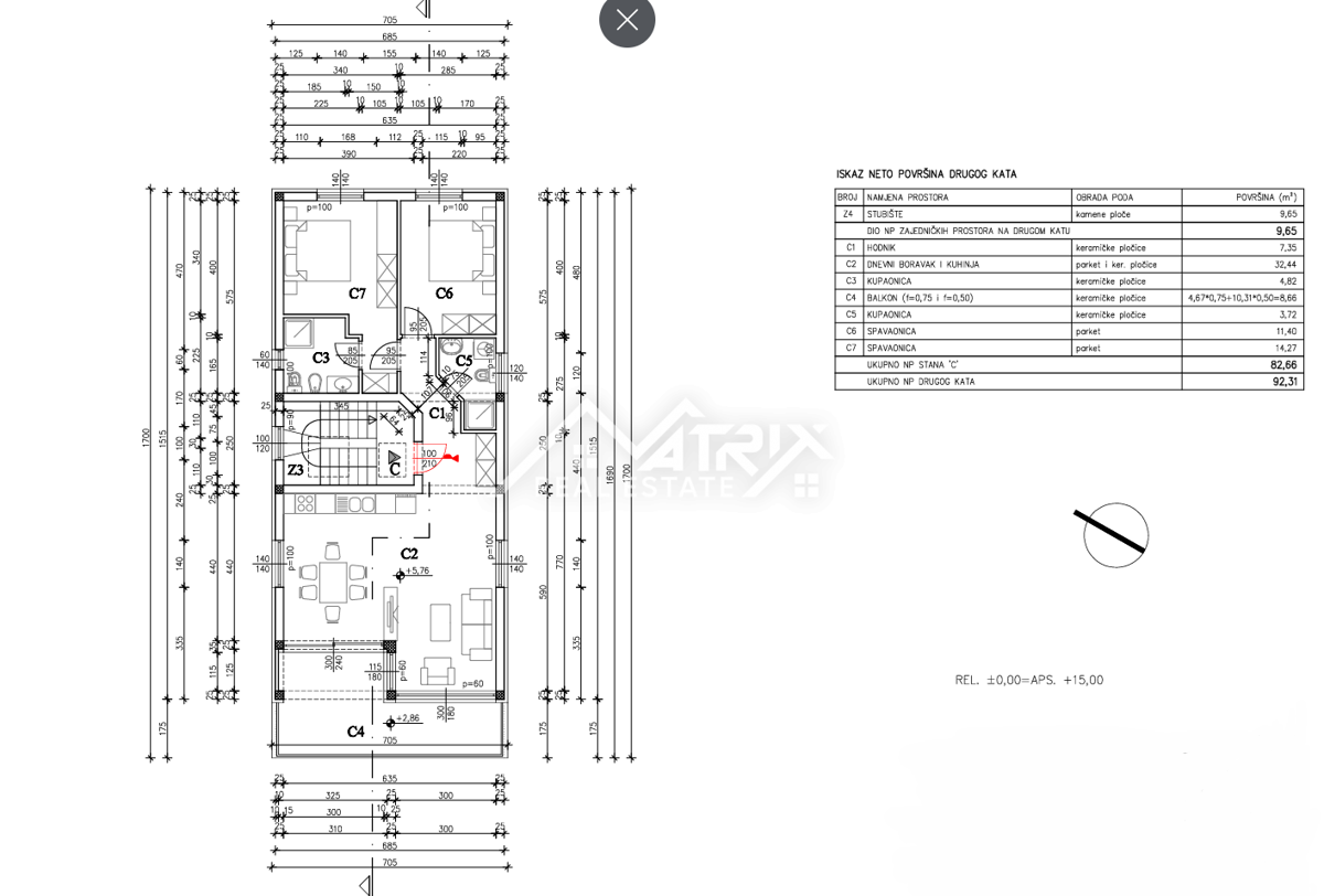 Medulin, penthouse s panoramskim razgledom, prvi vrsti do morja
