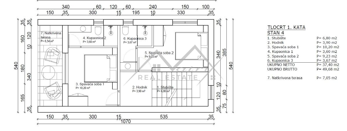 Stanovanje Poreč, 125m2