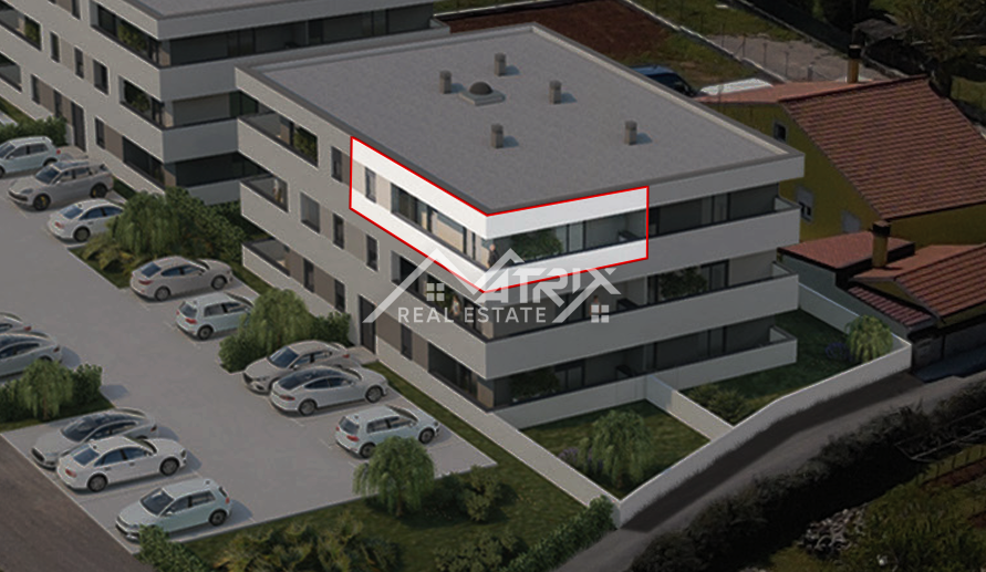 Območje Pule, 2. nadstropje stanovanje s teraso, parkirnim in shrambo