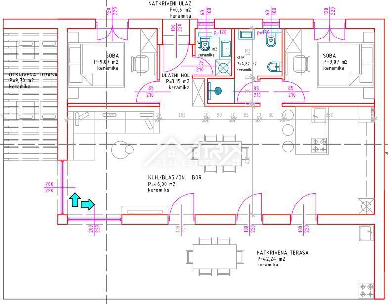 Okolica Poreča, Moderna hiša z bazenom, Novo in opremljeno!