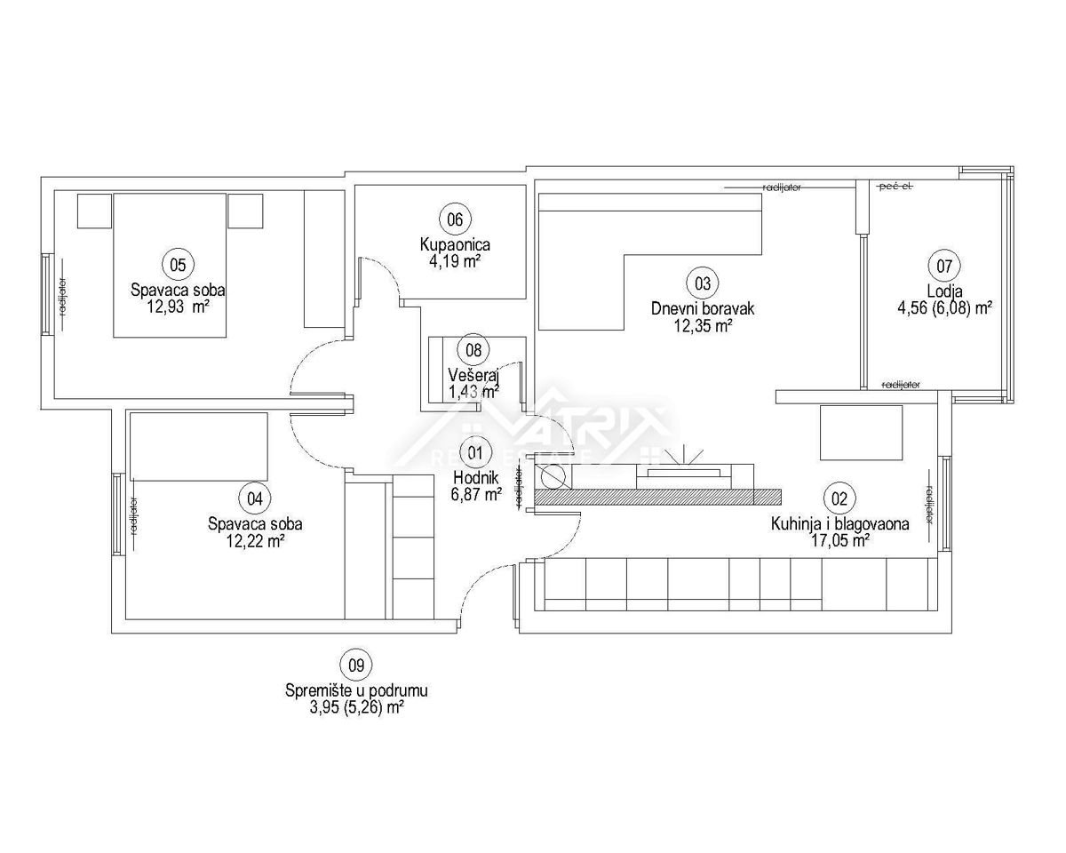 Rovinj, popolnoma prenovljeno stanovanje na odlični lokaciji