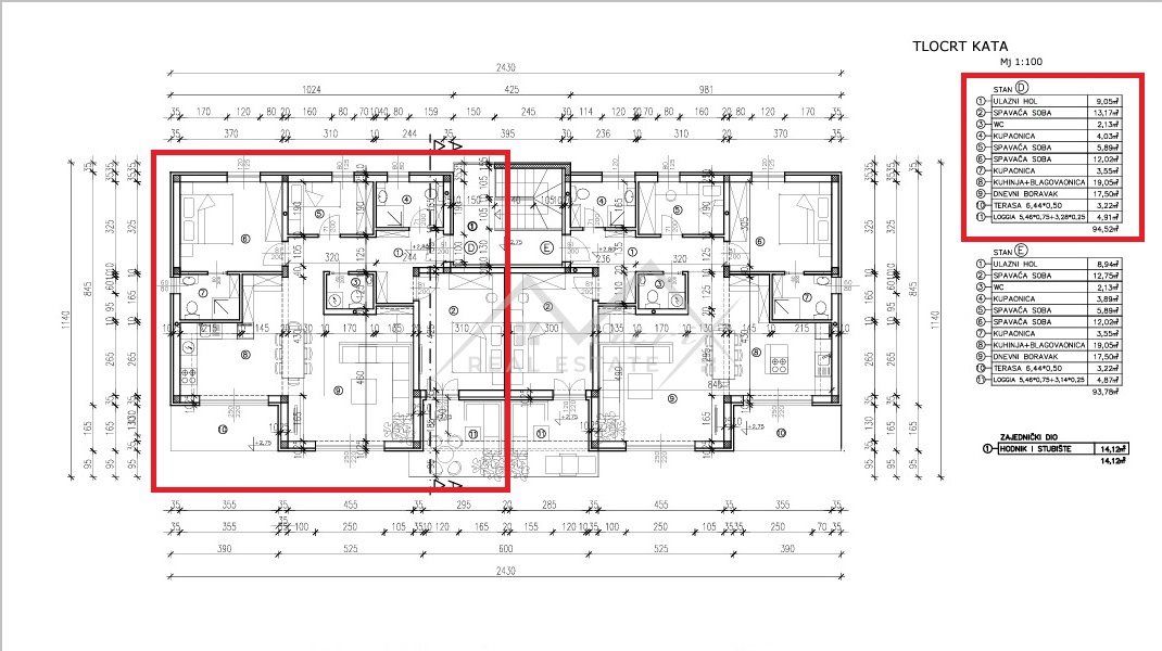 Poreč, prostorno stanovanje s skupnim bazenom