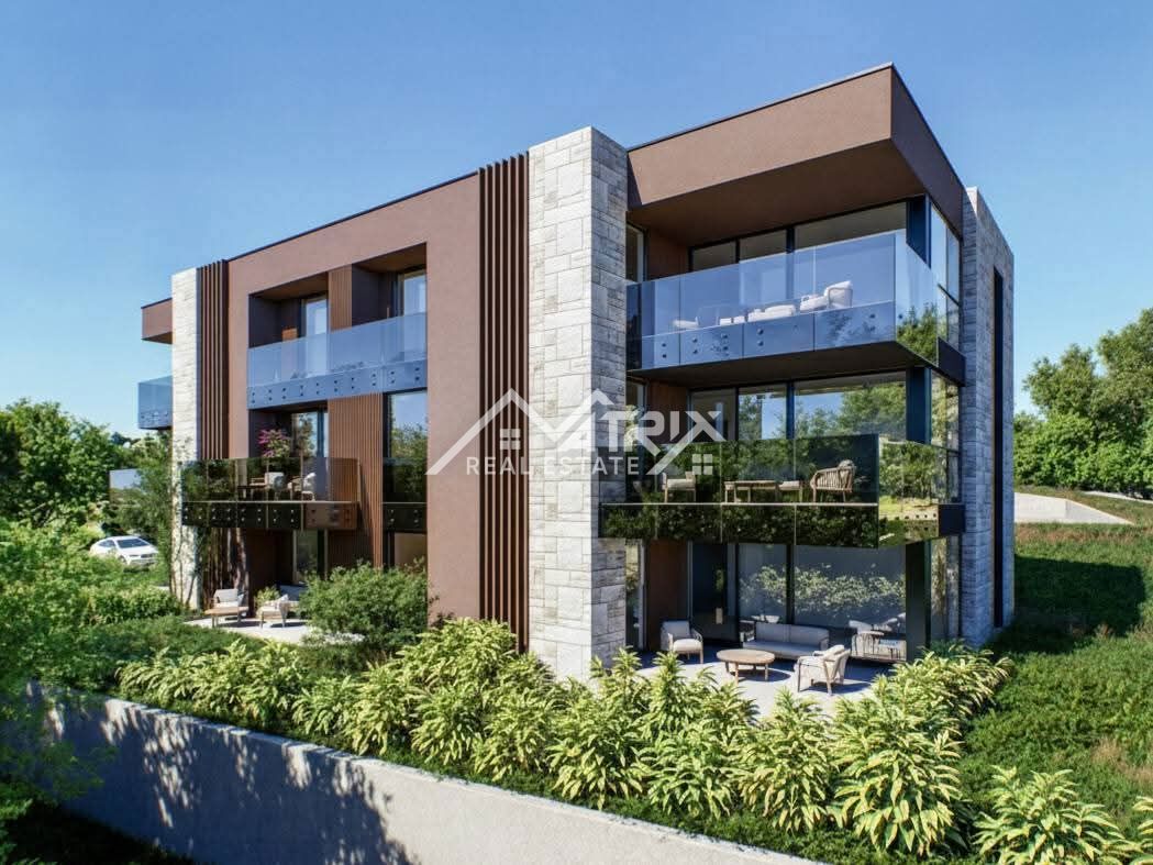 Labin, moderno 2-sobno stanovanje v pritličju novogradnje