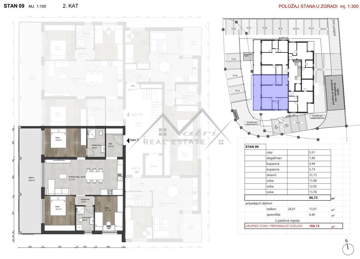 Stanovanje Poreč, 104,13m2