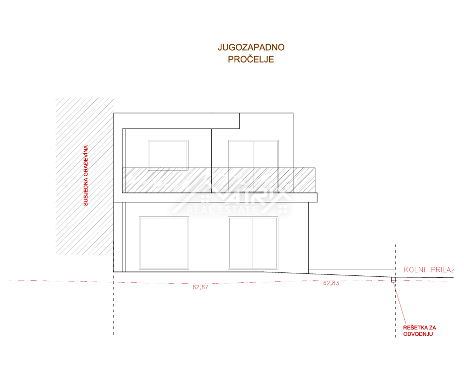 Pula, sodobna hiša z bazenom in teraso
