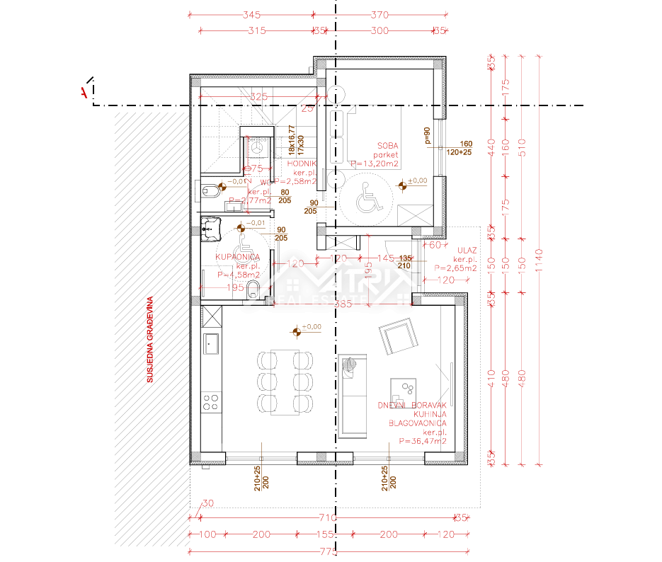 Pula, sodobna hiša z bazenom in teraso