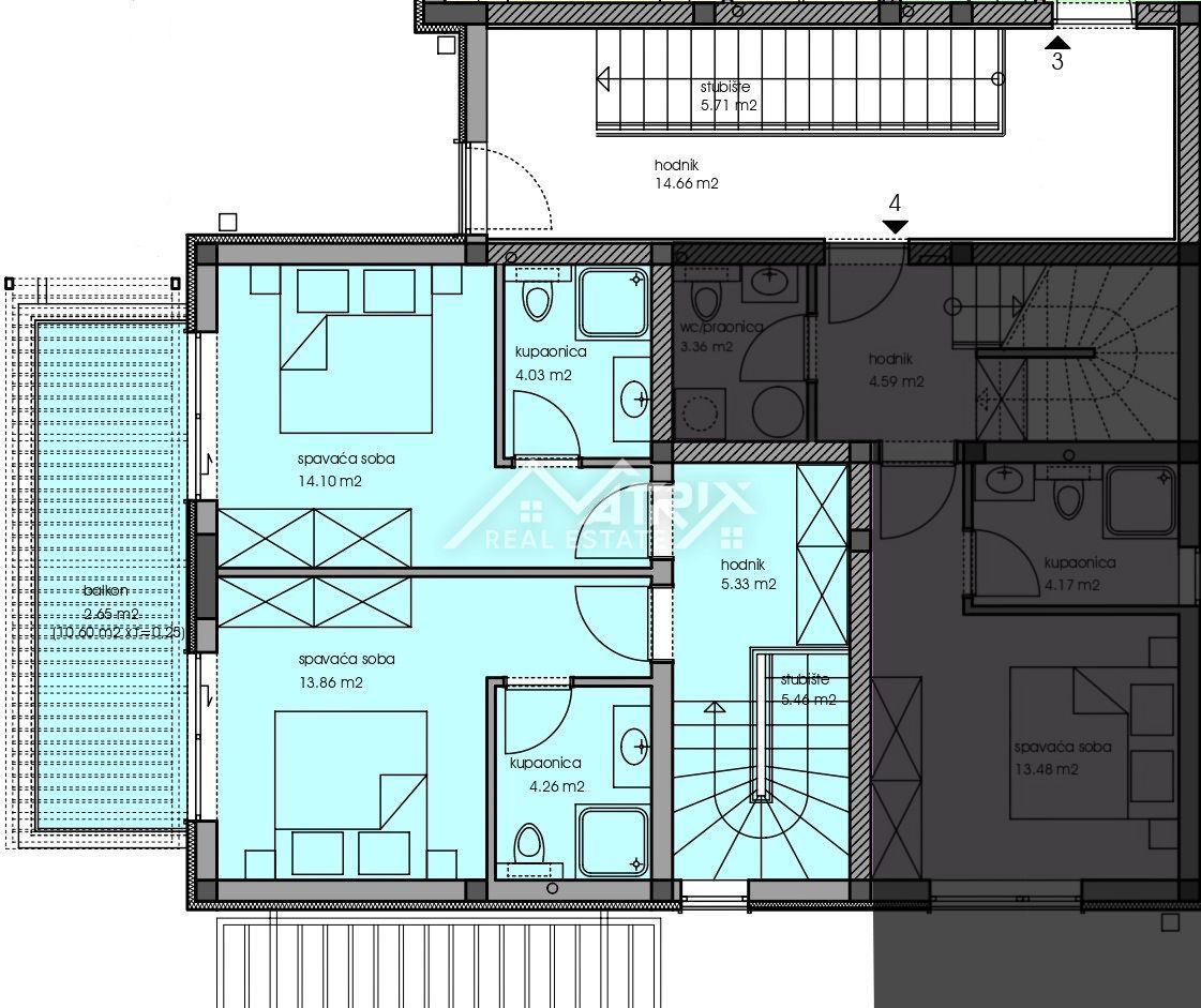 Poreč, moderno stanovanje z bazenom in pogledom na morje!