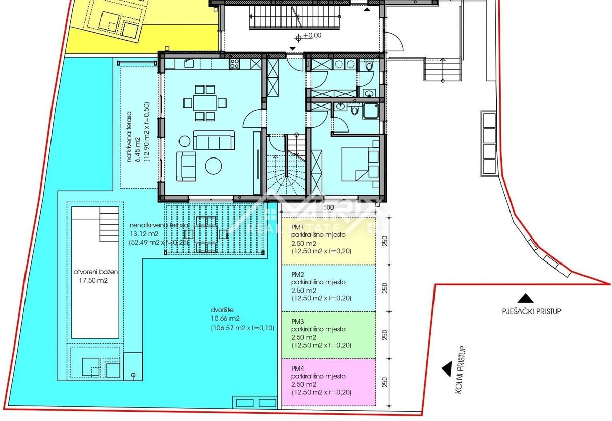 Poreč, moderno stanovanje z bazenom in pogledom na morje!