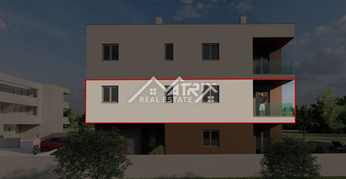 Pula, 2-sobno stanovanje s teraso, parkiriščem in shrambo