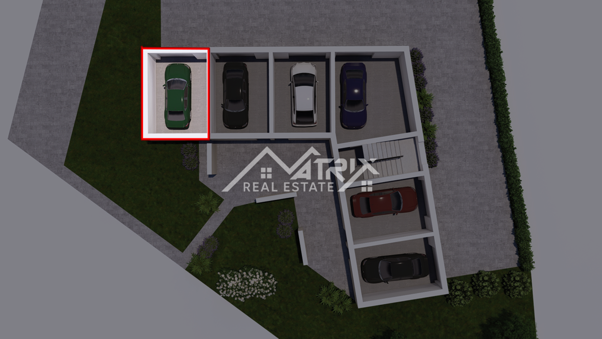 Peroj, stanovanje 2 spalnici, terasa in garaža, pogled morje