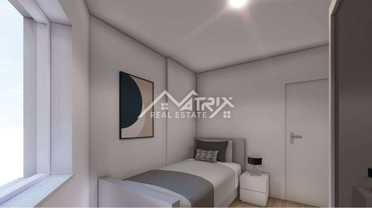 Peroj, stanovanje 2 spalnici, terasa in garaža, pogled morje