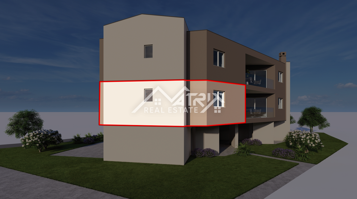 Peroj, stanovanje 2 spalnici, terasa in garaža, pogled morje