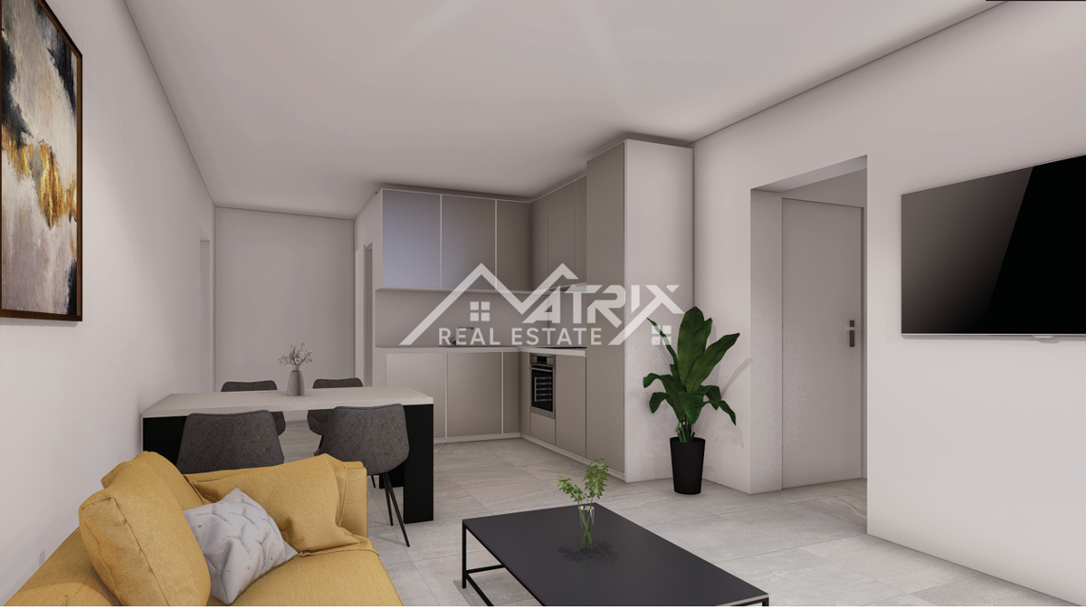 Peroj, stanovanje 2 spalnici, terasa in garaža, pogled morje