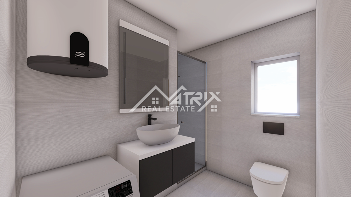 Peroj, stanovanje 2 spalnici, terasa in garaža, pogled morje