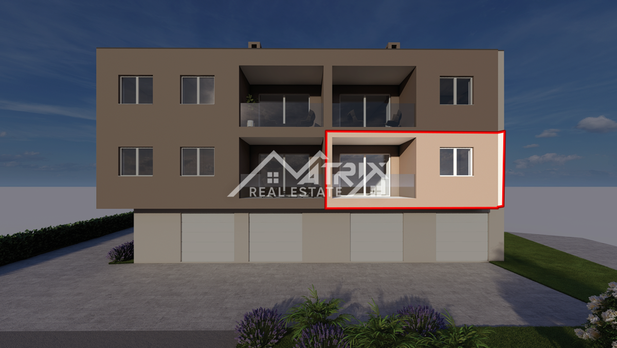 Peroj, stanovanje 2 spalnici, terasa in garaža, pogled morje