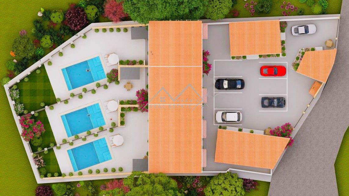 Območje Svetvinčenta, apartmajska hiša z bazenom