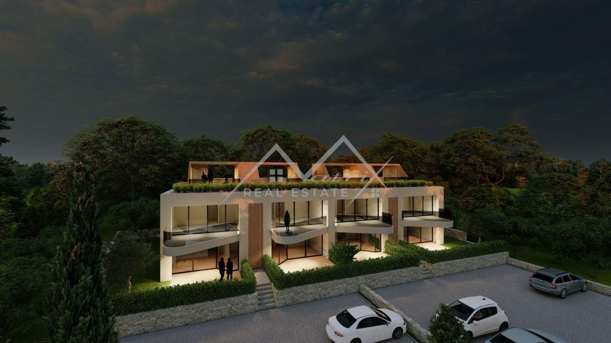 Poreč okolica, stanovanje s strešno teraso v moderni zgradbi