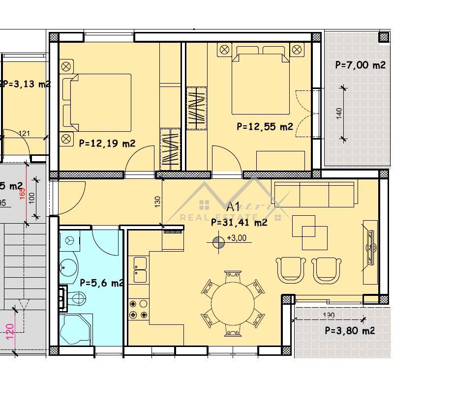 Stanovanje Poreč, 67,15m2