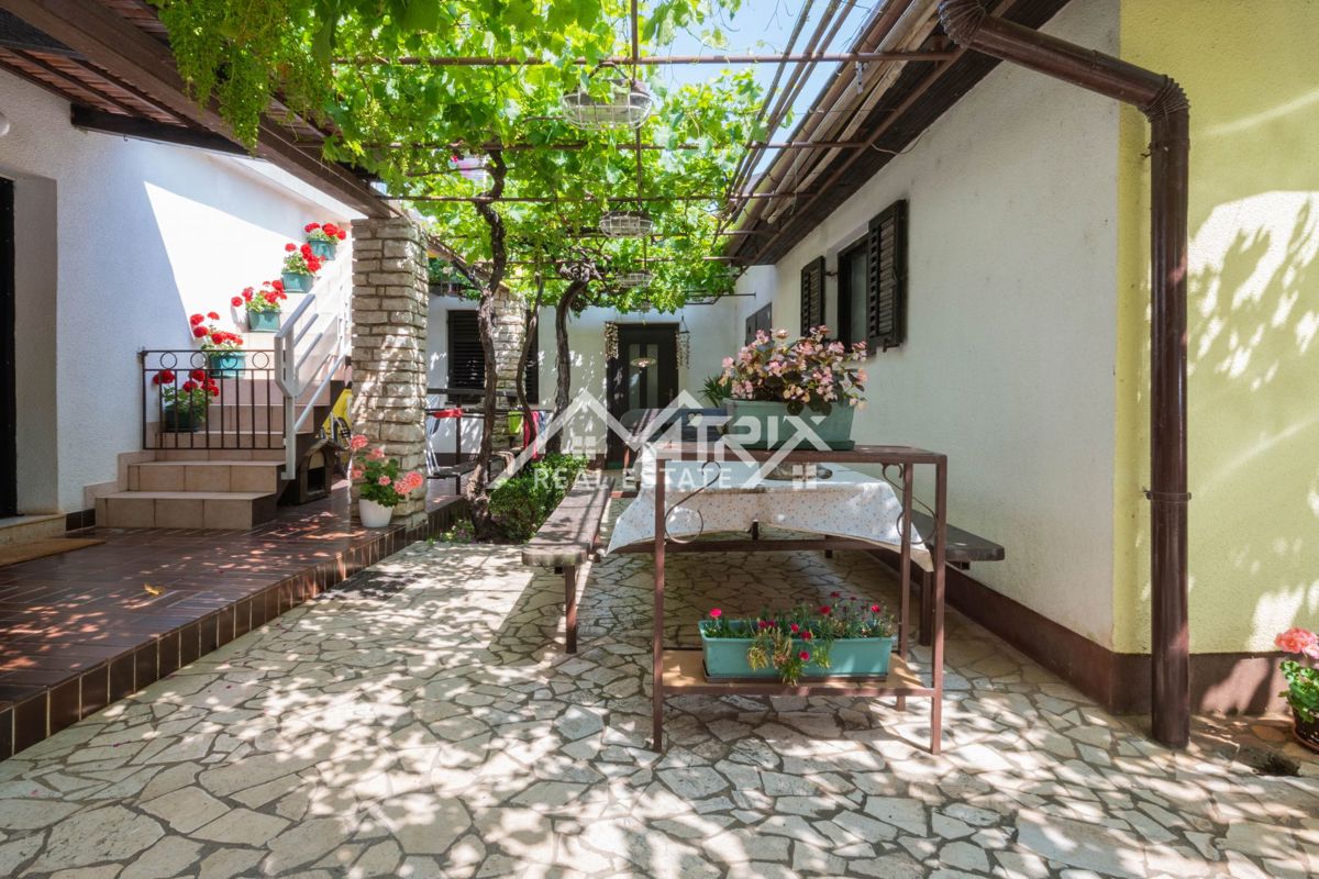 Šišan, hiša z apartmaji in velikim vrtom