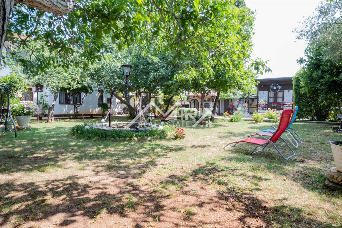 Šišan, hiša z apartmaji in velikim vrtom