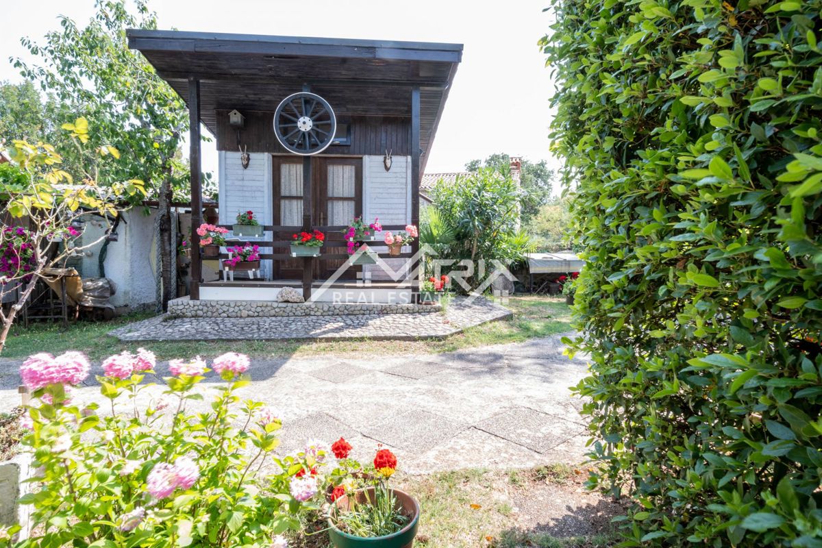 Šišan, hiša z apartmaji in velikim vrtom
