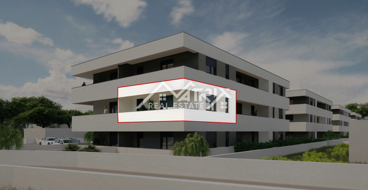 Območje Pule, stanovanje v novogradnji s teraso in parkirnim mestom