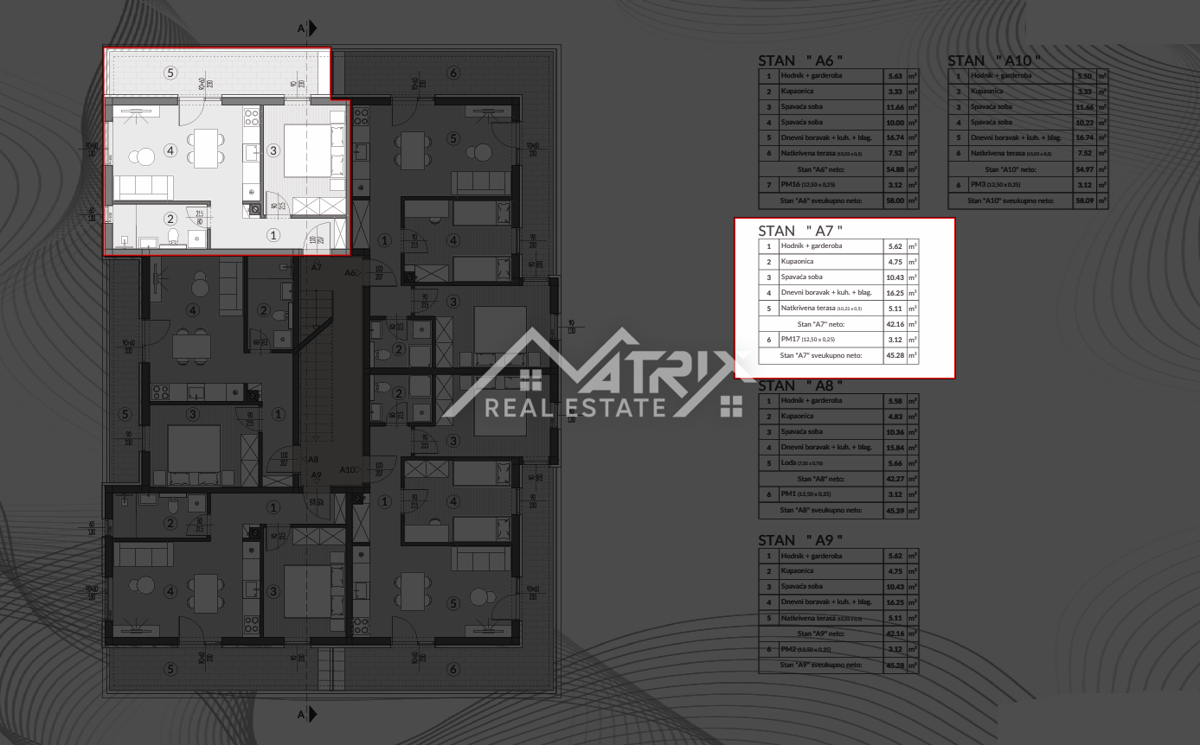 Območje Pule, stanovanje v novogradnji s teraso in parkirnim mestom