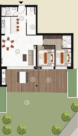 Novigrad, Stanovanje v pritličju s pogledom na morje, Novo!