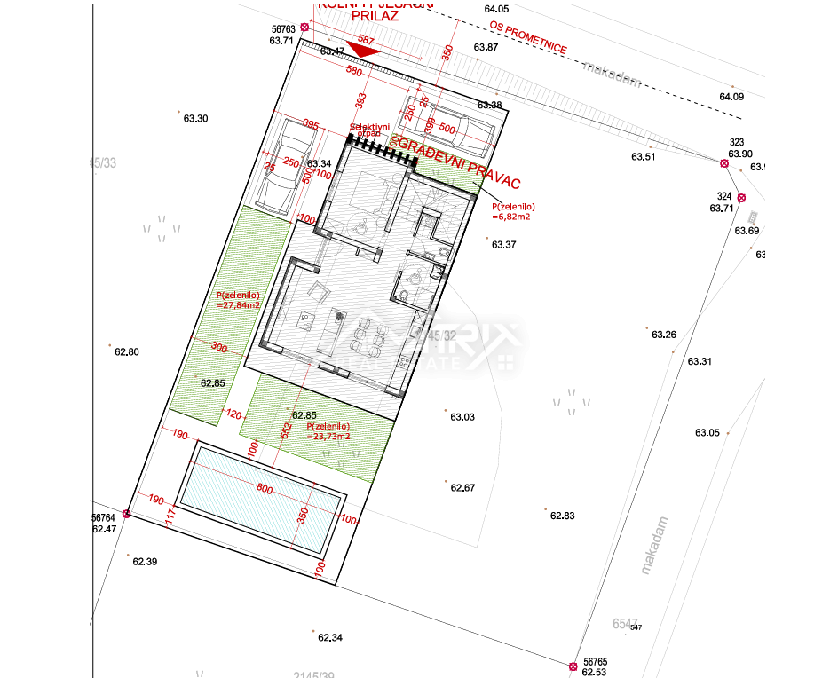 Pula, dvojna hiša z bazenom in prostorno teraso