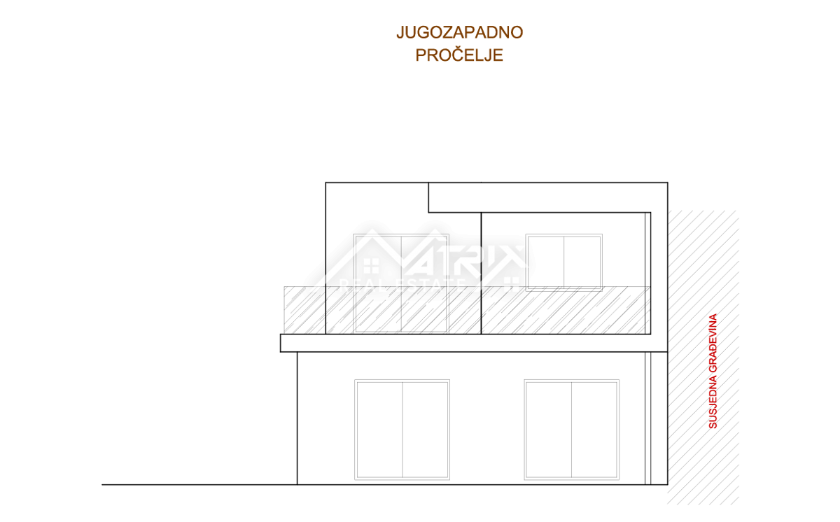 Pula, dvojna hiša z bazenom in prostorno teraso
