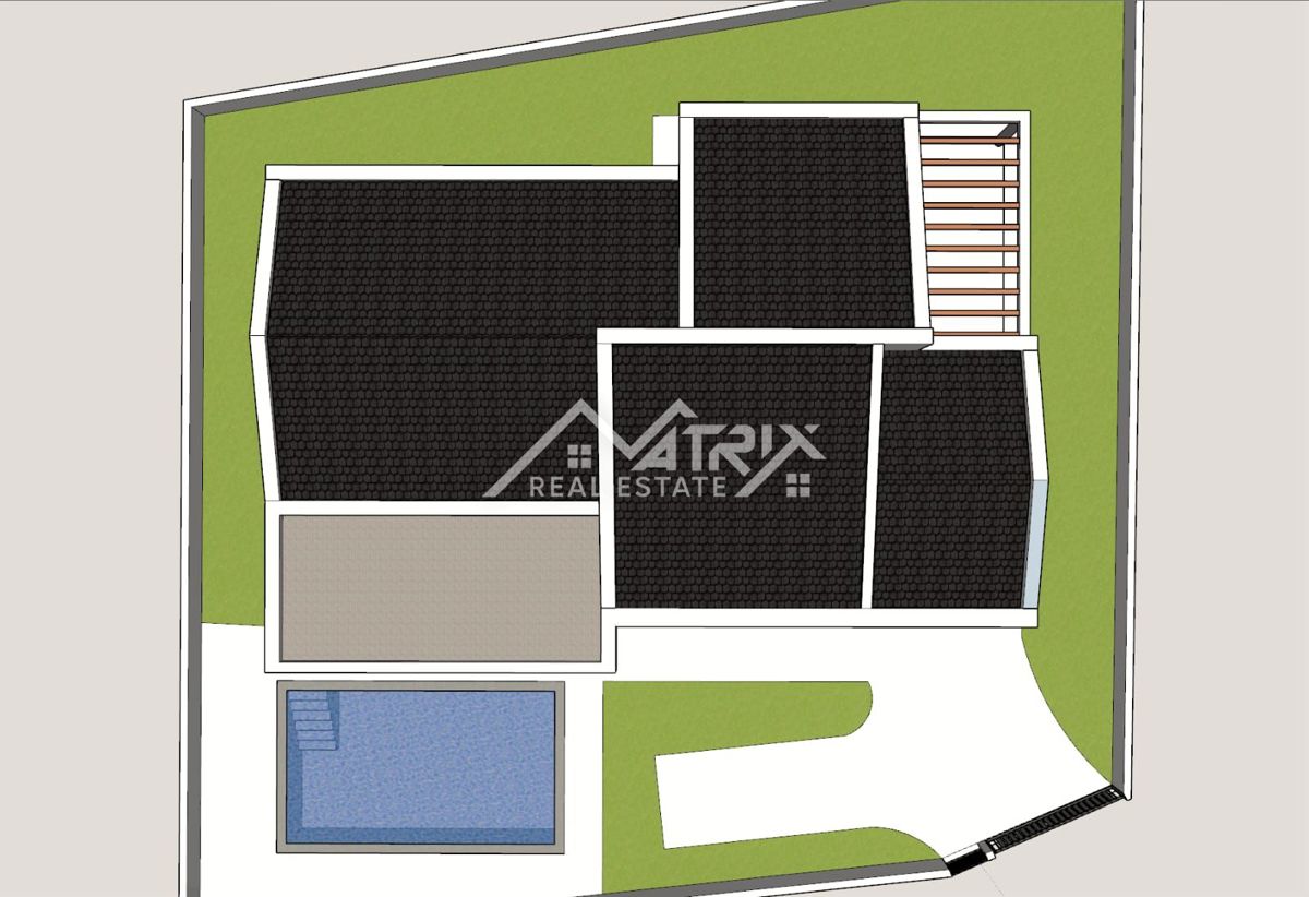 Fažana okolica, parcela z dovoljenjem in potencialom, 2 km od morja
