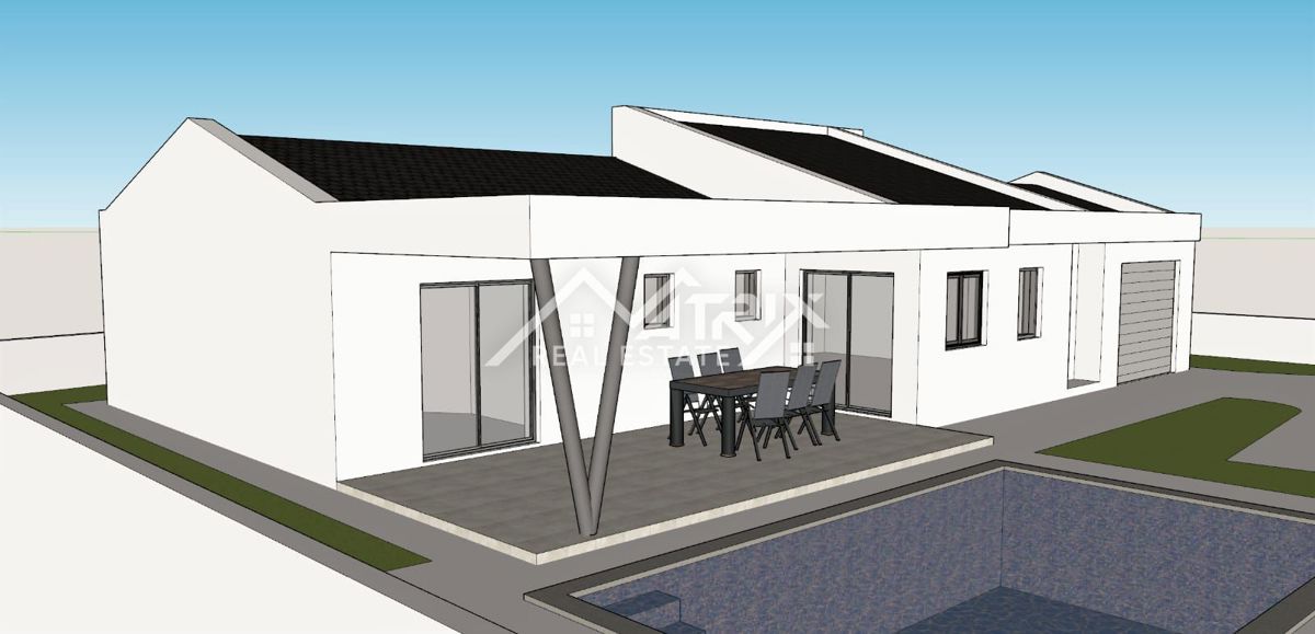 Fažana okolica, parcela z dovoljenjem in potencialom, 2 km od morja