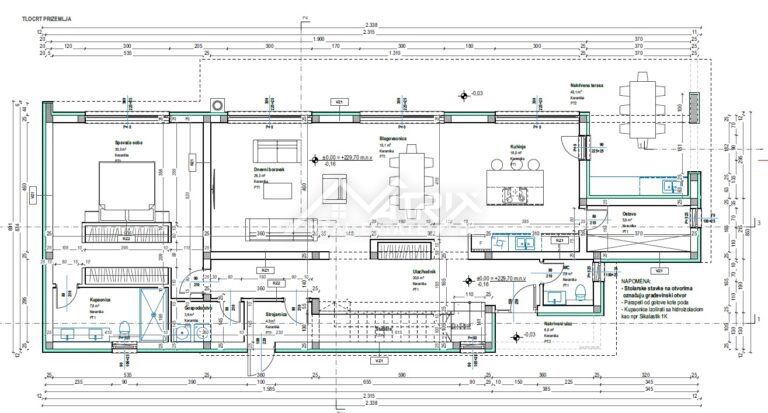 Poreč okolica, moderna vila z bazenom in strešno teraso