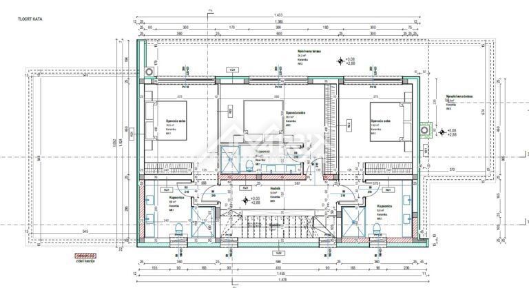 Poreč okolica, moderna vila z bazenom in strešno teraso