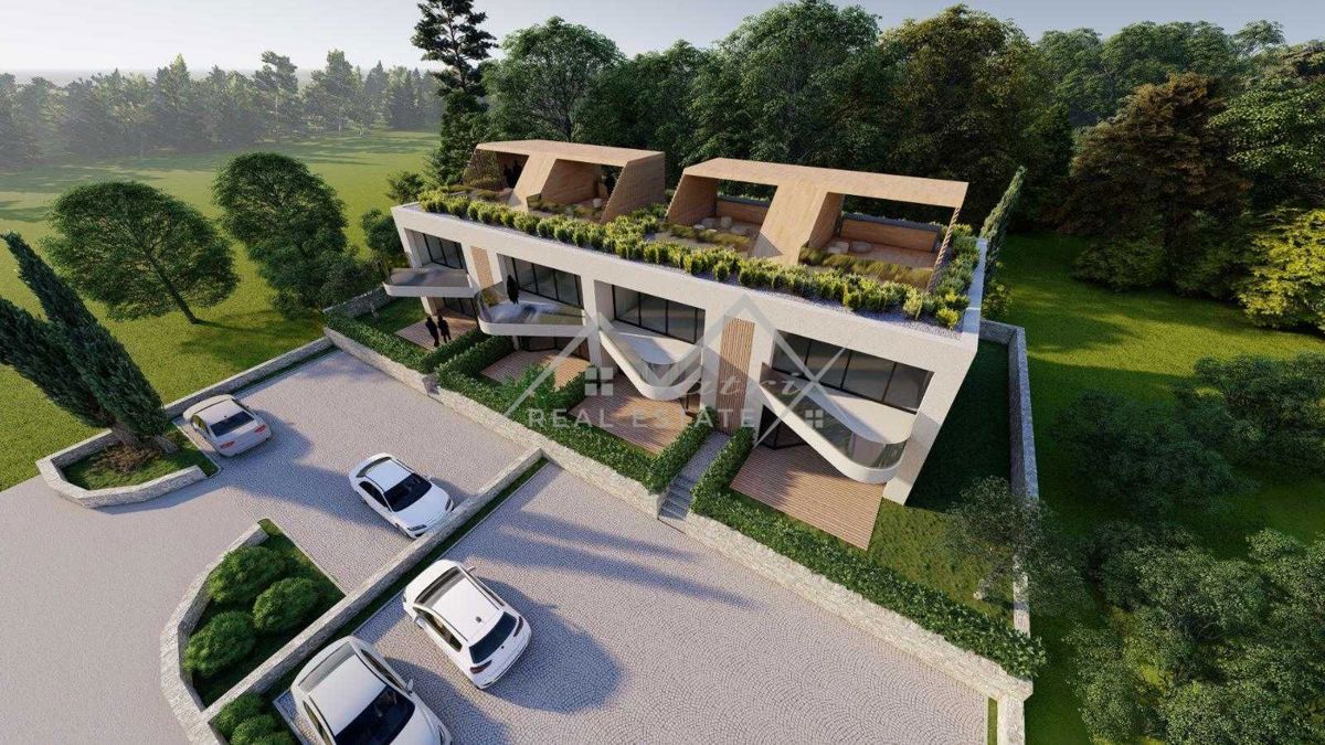 Poreč okolica, čudovit stan s strešno teraso
