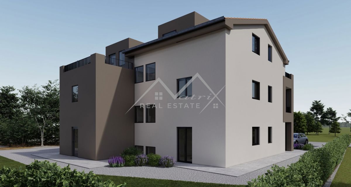 Poreč okolica, Enosobno stanovanje z 140 m² vrtom 