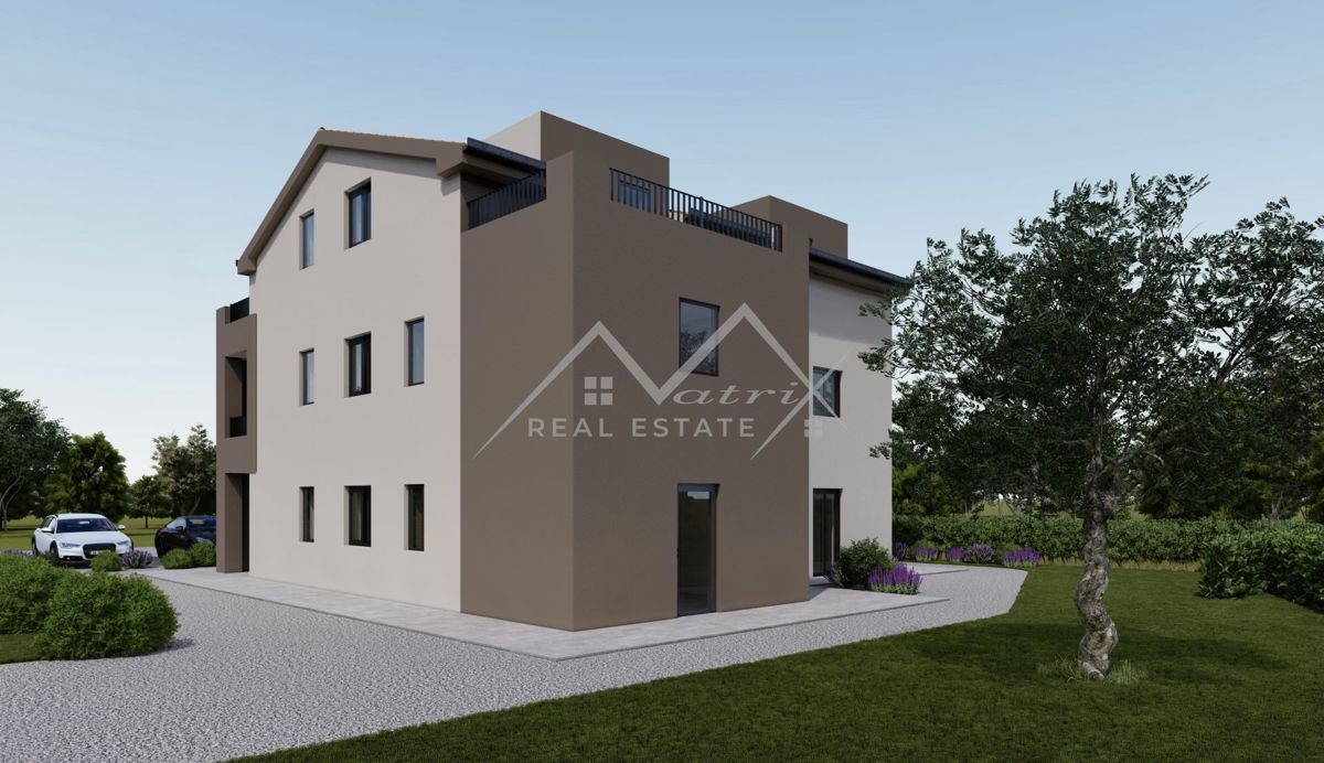 Poreč okolica, Enosobno stanovanje z 140 m² vrtom 