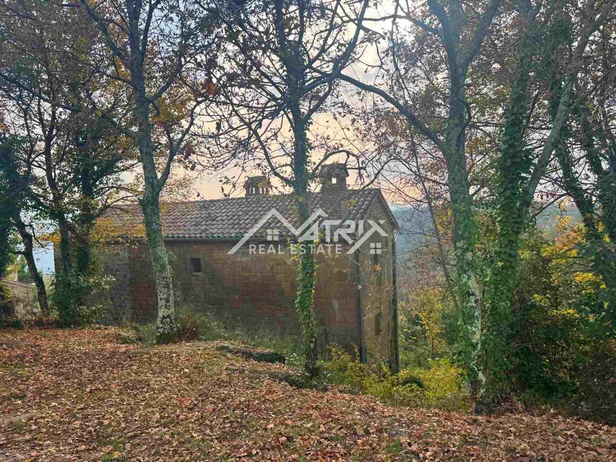 Motovunsko okolje, avtentičen kamniti kompleks na griču