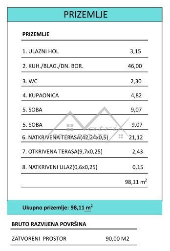 Hiša Poreč, 98m2