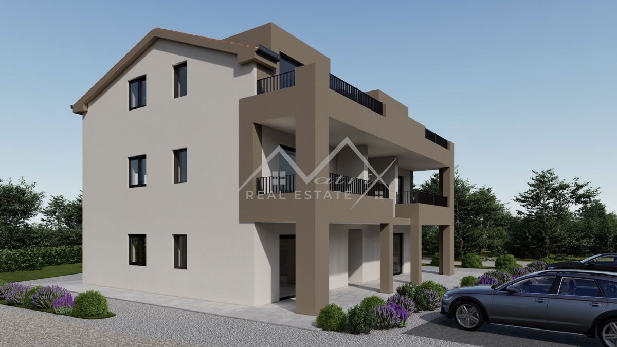 Poreč okolica, Penthouse s teraso, blizu morja in vseh storitev