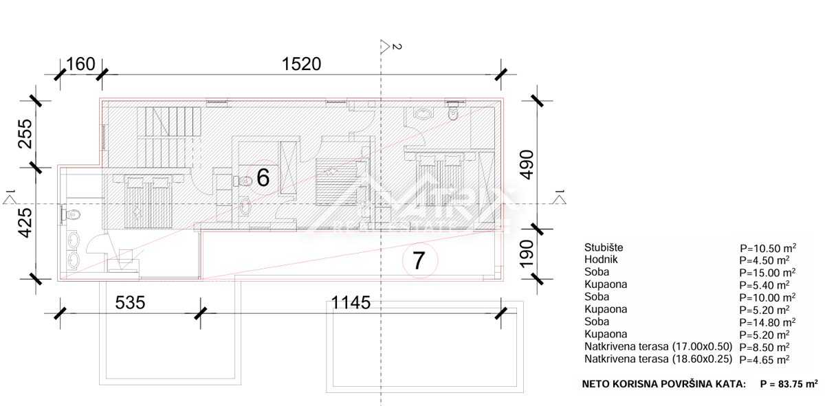 Marčana okolica, ekskluzivna vila z razgledom na morje, nedokončana gradnja